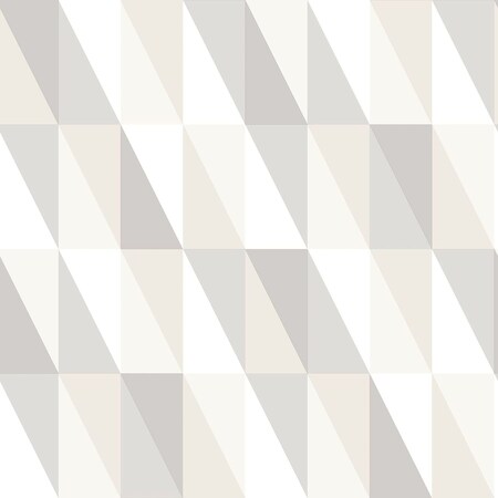 Manhattan Comfort Hialeah Inez Neutral Geometric 33 ft L X 209 in W Wallpaper BR4060-138922